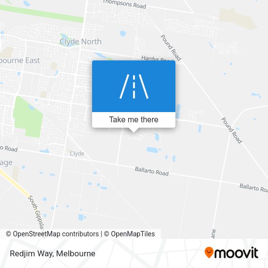 Redjim Way map
