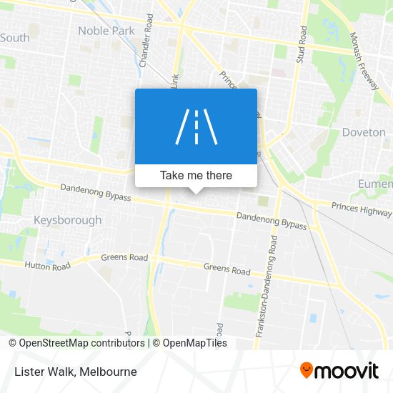 Lister Walk map