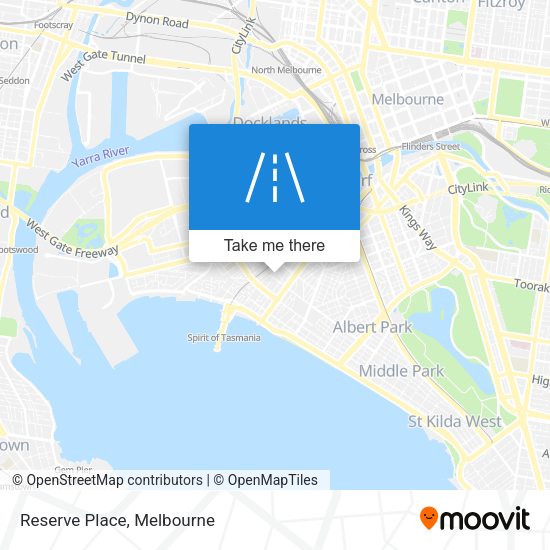 Reserve Place map