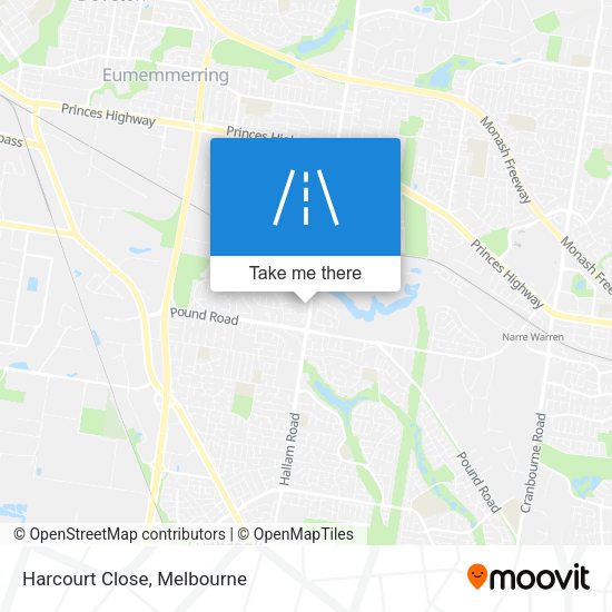 Harcourt Close map
