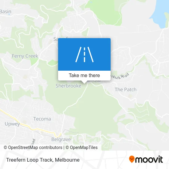 Mapa Treefern Loop Track