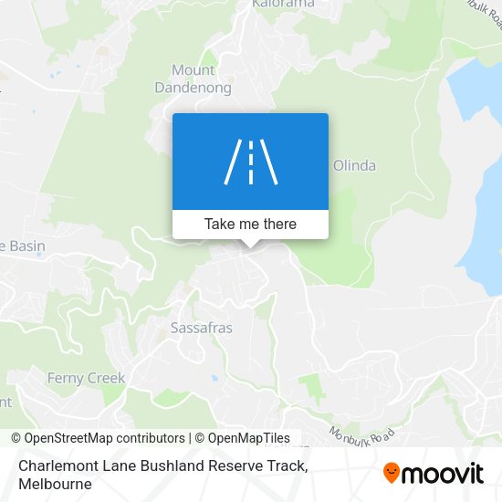 Charlemont Lane Bushland Reserve Track map