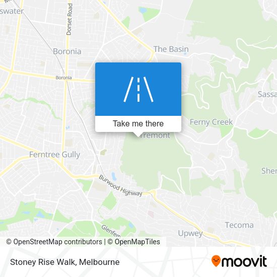 Stoney Rise Walk map