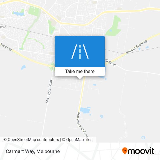Carmart Way map
