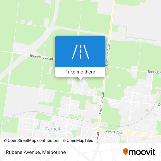 Rubens Avenue map