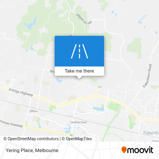 Yering Place map