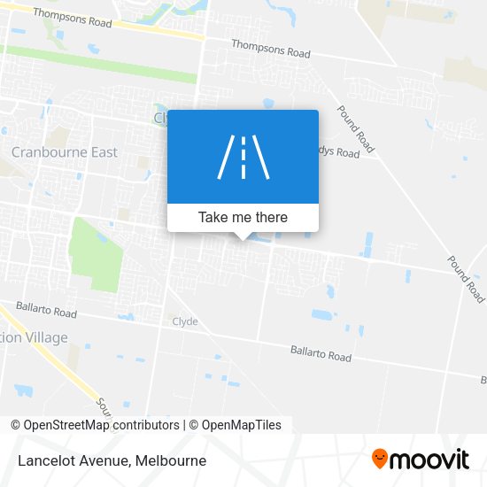 Lancelot Avenue map