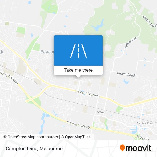 Compton Lane map