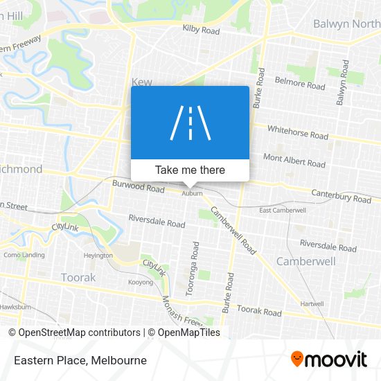 Eastern Place map