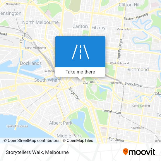 Storytellers Walk map