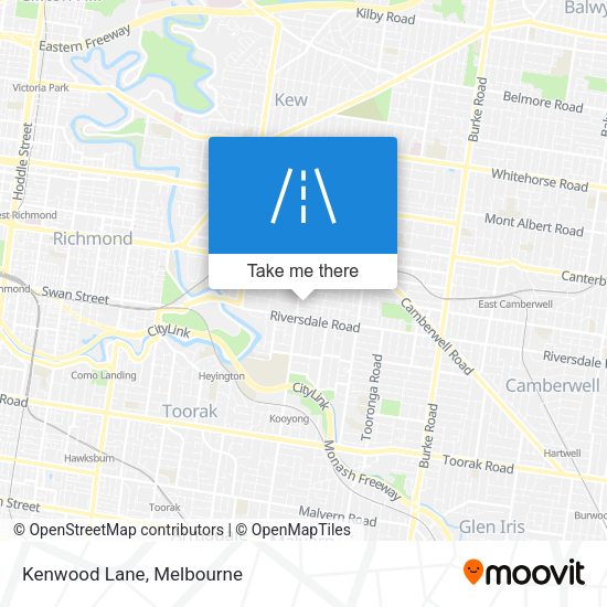 Kenwood Lane map