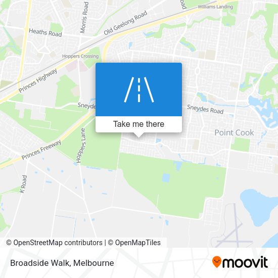 Broadside Walk map