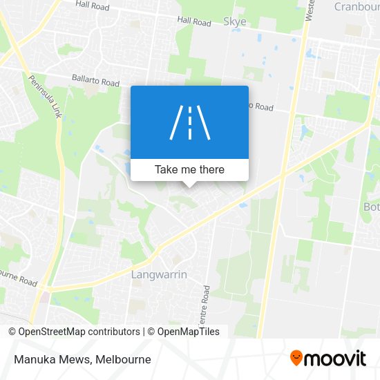 Manuka Mews map