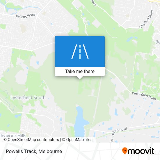 Powells Track map