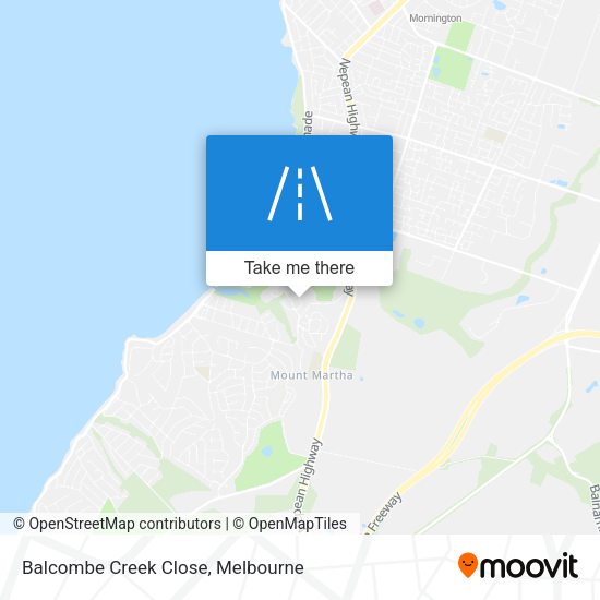 Balcombe Creek Close map