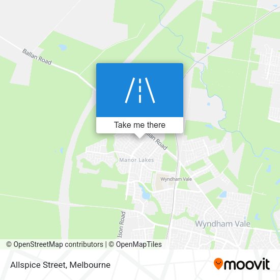 Allspice Street map