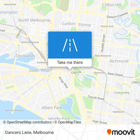 Dancers Lane map