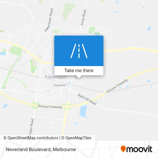 Neverland Boulevard map