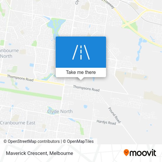 Maverick Crescent map