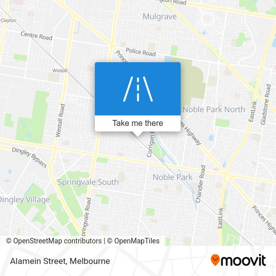 Alamein Street map