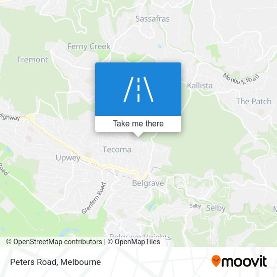 Peters Road map
