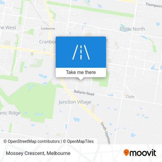 Mossey Crescent map