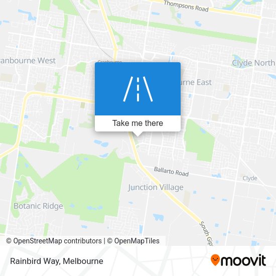 Rainbird Way map