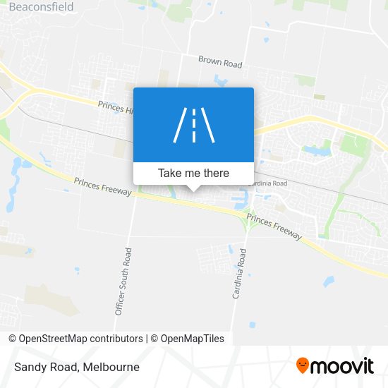 Sandy Road map