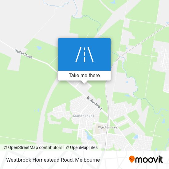Westbrook Homestead Road map