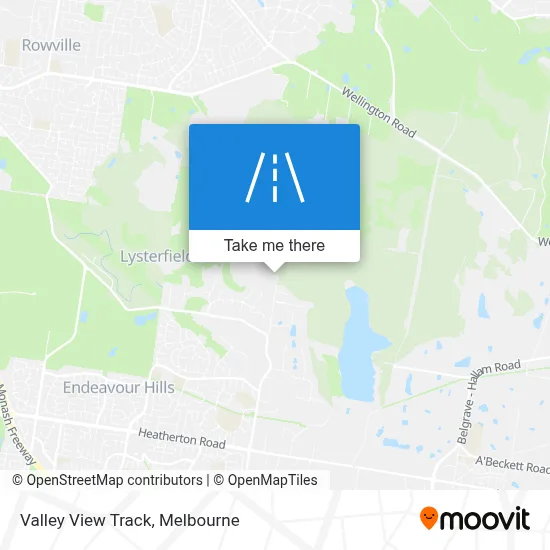 Mapa Valley View Track