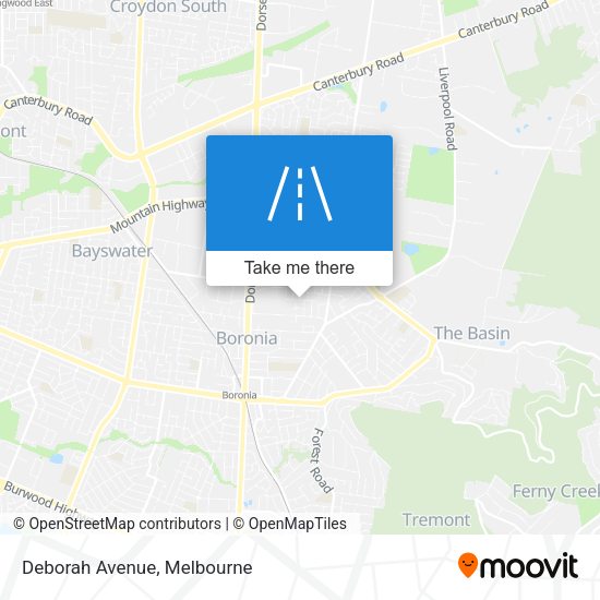 Deborah Avenue map