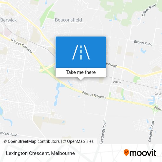 Lexington Crescent map