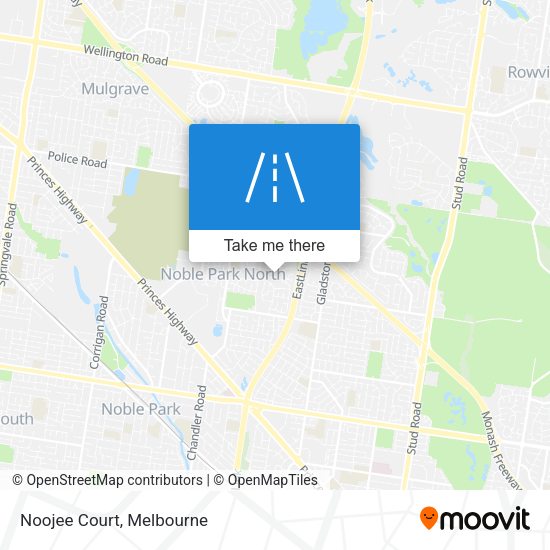 Noojee Court map
