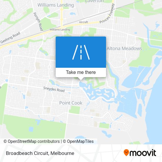 Broadbeach Circuit map