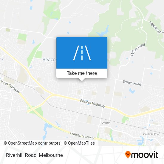 Riverhill Road map