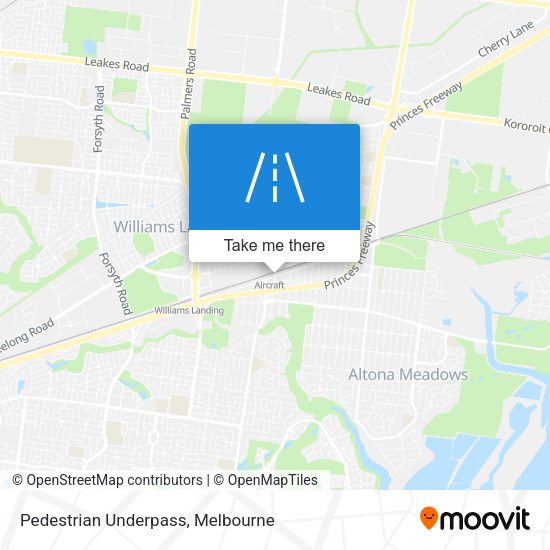 Pedestrian Underpass map