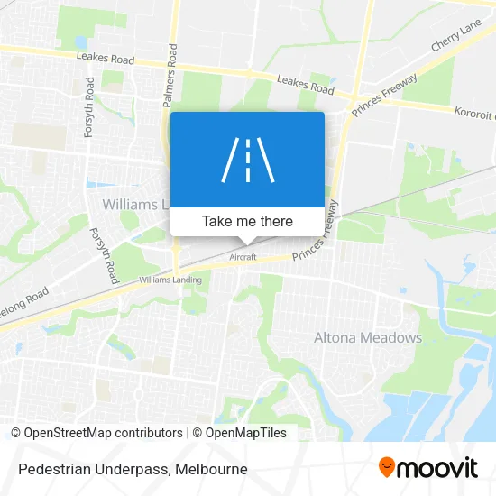 Pedestrian Underpass map