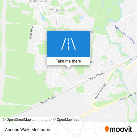 Ansons Walk map