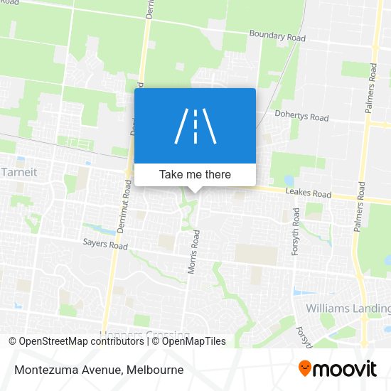 Montezuma Avenue map