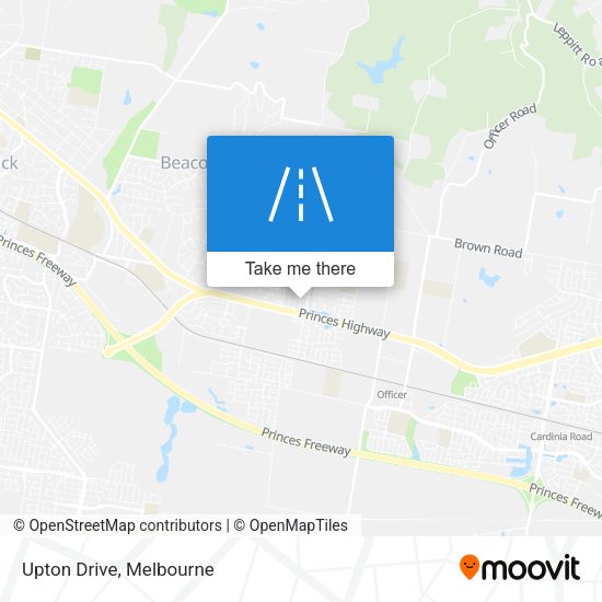 Upton Drive map