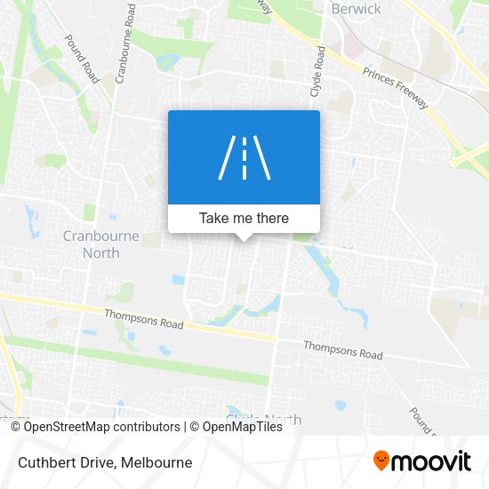 Cuthbert Drive map