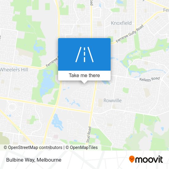 Bulbine Way map