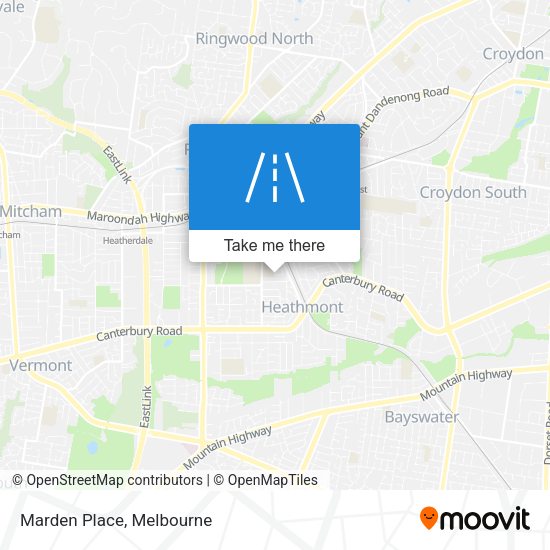 Marden Place map