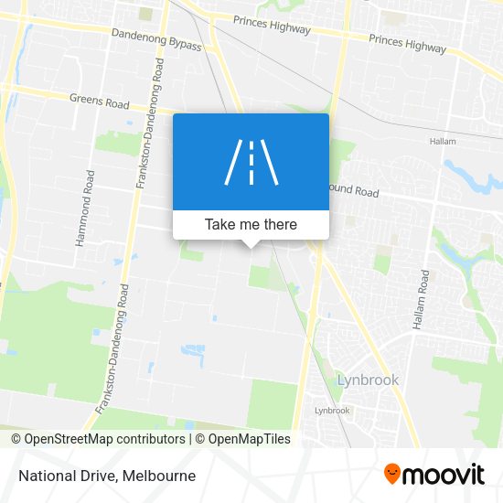 National Drive map