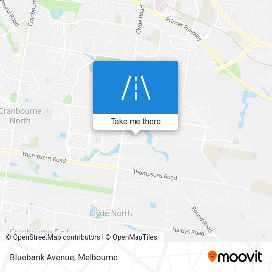 Bluebank Avenue map