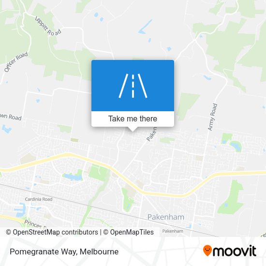 Pomegranate Way map