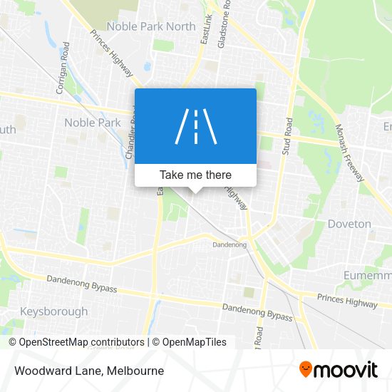 Woodward Lane map