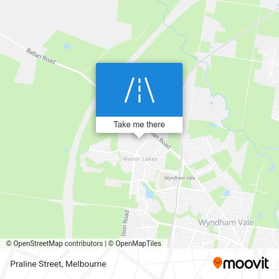 Praline Street map