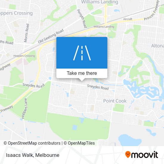 Isaacs Walk map