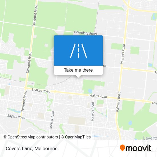 Covers Lane map
